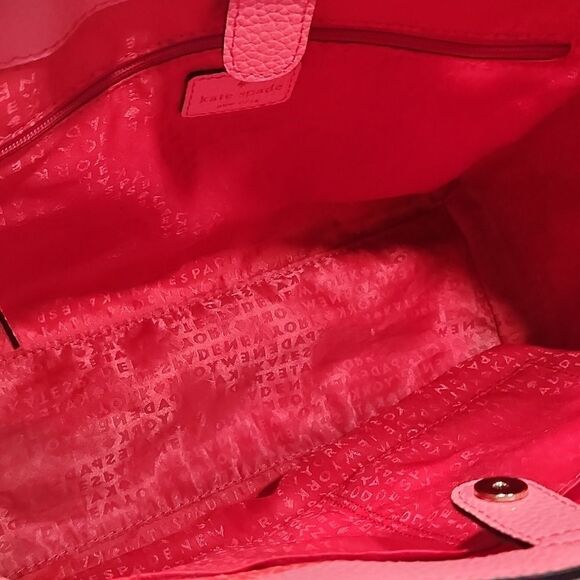 Kate Spade Flamingo Pink Bridge Place Francisca Bow Pebbled Leather 💥💥HP 9/29 - Picture 7 of 10